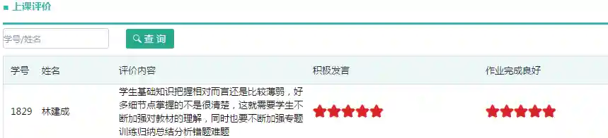 系统老师上课评价