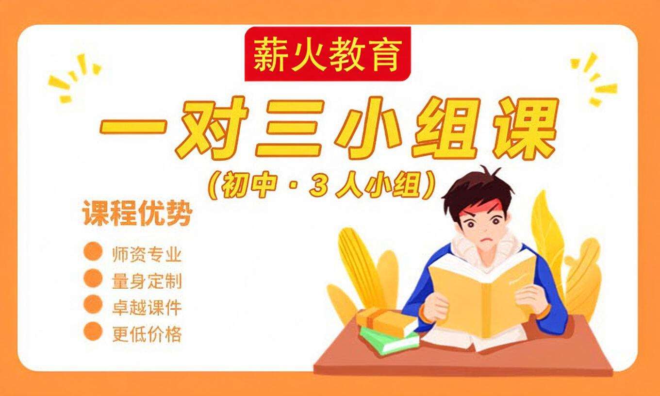 一对三小组课（初中 &middot; 3 人小组）