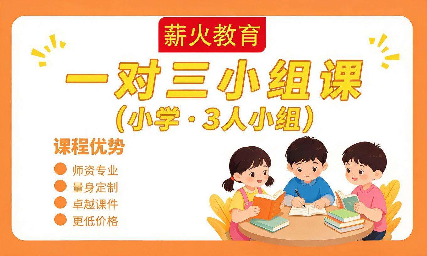 一对三小组课（小学 &middot; 3 人小组）