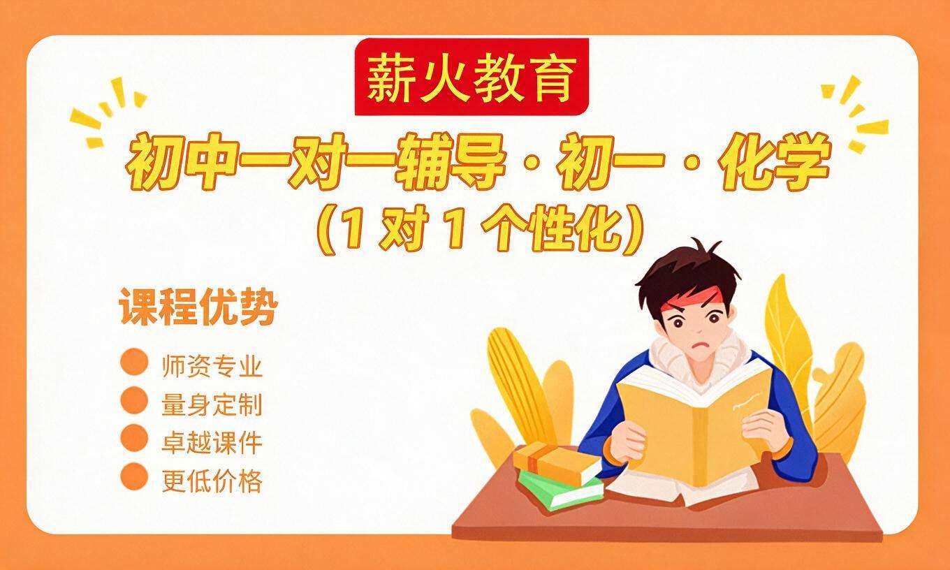 初中一对一辅导 &middot; 初一 &middot; 化学（1 对 1 个性化）